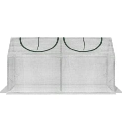 Drivhus^Rootz Drivhus - Folie Drivhus Med Vindue - PE Drivhus - Tomathus - Kold Ramme - Hvid - 120 x 60 x 60 cm