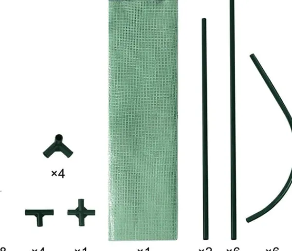 Sale Rootz Film Drivhus - Plantehus - Tomathus - UV resistent - 130cm x 60cm x 50cm - Hele året rundt - Hvid/grøn Drivhus