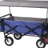 Haveværktøj^Rootz Foldbar Håndvogn - Brugsvogn - Havevogn - Holdbar konstruktion - Kraftig lastkapacitet - Nem opbevaring - 120 cm x 51 cm x 93 cm