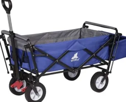 Haveværktøj^Rootz Foldbar Håndvogn - Brugsvogn - Havevogn - Holdbar konstruktion - Kraftig lastkapacitet - Nem opbevaring - 120 cm x 51 cm x 93 cm