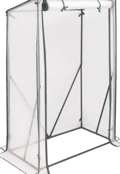 Drivhus^Rootz Folie Drivhus - Bærbart Plantehus - Tomathus - Pulverlakeret stål - UV-resistent PVC - 100 cm x 50 cm x 150/136 cm