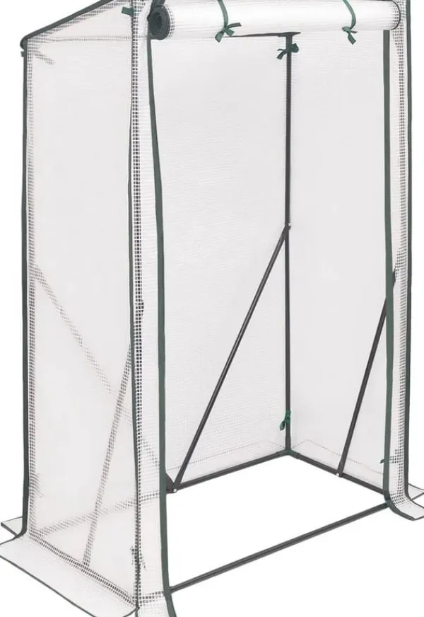 Drivhus^Rootz Folie Drivhus - Bærbart Plantehus - Tomathus - Pulverlakeret stål - UV-resistent PVC - 100 cm x 50 cm x 150/136 cm
