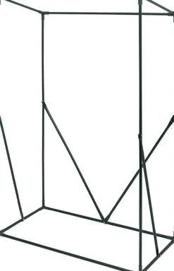 Drivhus^Rootz Folie Drivhus - Bærbart Plantehus - Tomathus - Pulverlakeret stål - UV-resistent PVC - 100 cm x 50 cm x 150/136 cm