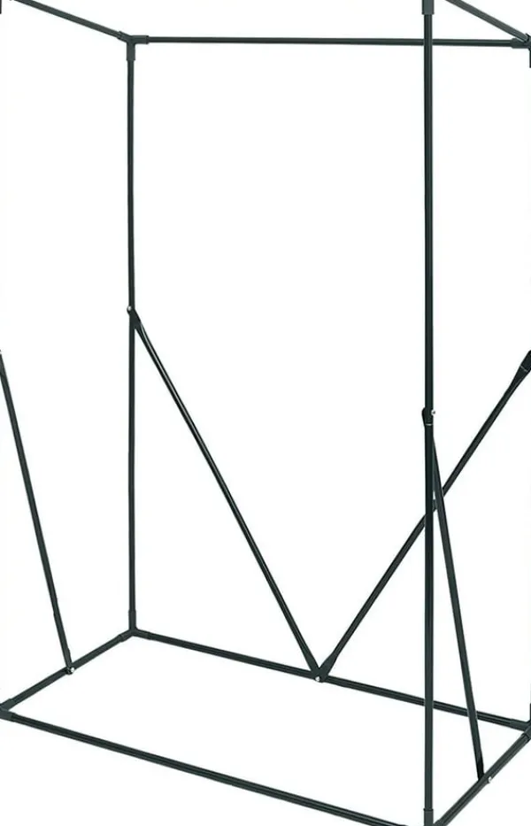 Drivhus^Rootz Folie Drivhus - Bærbart Plantehus - Tomathus - Pulverlakeret stål - UV-resistent PVC - 100 cm x 50 cm x 150/136 cm