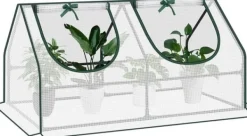 Clearance Rootz Folie Drivhus - Have Shelter - Mini Plant House - Stålramme - Vandtæt film - 120cm x 60cm x 60cm Drivhus
