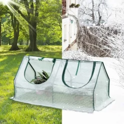 Clearance Rootz Folie Drivhus - Have Shelter - Mini Plant House - Stålramme - Vandtæt film - 120cm x 60cm x 60cm Drivhus