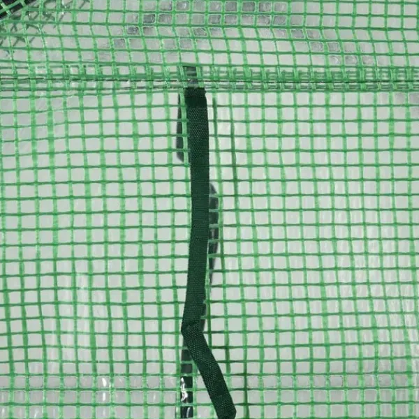 Drivhus^Rootz Folie Drivhus - Walk-in Drivhus Med 8 hylder - Tomat Drivhus - Kold Ramme Med Låge - Stål - PE Plast - Grøn - 143 x 138 x 195 cm