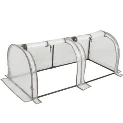 Sale Rootz Foliengewächshaus - Drivhus - Plantebeskytter - Havely - Tomathus - Havebrug - Plantehaven - Hvid - 26,4 x 8,6 x 3,9 tommer Drivhus
