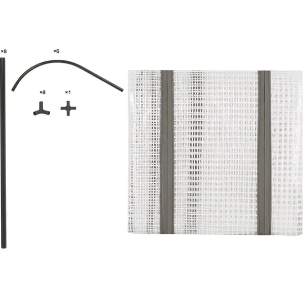 Sale Rootz Foliengewächshaus - Drivhus - Plantebeskytter - Havely - Tomathus - Havebrug - Plantehaven - Hvid - 26,4 x 8,6 x 3,9 tommer Drivhus