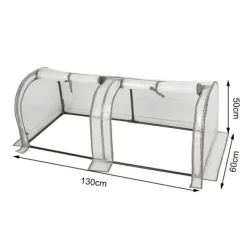 Sale Rootz Foliengewächshaus - Drivhus - Plantebeskytter - Havely - Tomathus - Havebrug - Plantehaven - Hvid - 26,4 x 8,6 x 3,9 tommer Drivhus