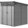 Rootz Garden Shed Bike Shelter - Værktøjsopbevaring - Låselige døre - Holdbar og vejrbestandig - 1,9 m x 1,9 m x 2,15m Skure, Garager & Carports