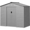 New Rootz Garden Tool Shed - Stålopbevaring - Låsbar opbevaring - Vandtæt og ventileret - 213 cm x 131 cm x 192 cm Skure, Garager & Carports