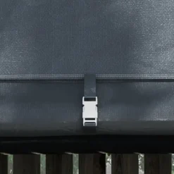 Discount Rootz Haveopbevaringstelt - Robust stålramme - Dækspændingssystem - Festtelte - Store døre - Galvaniseret stål-PE - Grå - 300W x 300D x 235H cm Skure, Garager & Carports