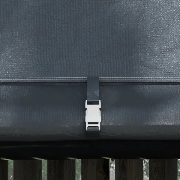 Discount Rootz Haveopbevaringstelt - Robust stålramme - Dækspændingssystem - Festtelte - Store døre - Galvaniseret stål-PE - Grå - 300W x 300D x 235H cm Skure, Garager & Carports