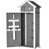 New Rootz Haveskur - Haveopbevaringsskur - Haveskab - Træredskabsskur - Haveopbevaringsskab - Grå - 78 x 52,5 x 182 cm Skure, Garager & Carports