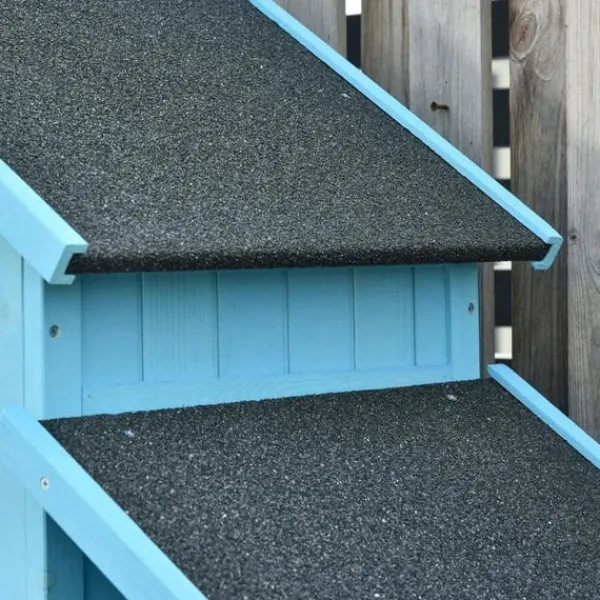 Outlet Rootz Haveskur - Haveskur - Haveskur Værktøj - Opbevaringsredskabsskur - Træ - Himmelblå - 130 x 54,5 x 180 cm Skure, Garager & Carports