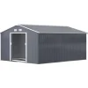 Rootz Haveskur - Opbevaringshaveskur - Skur - Grå - 12,5 X 11,1 fod Skure, Garager & Carports
