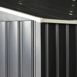 Rootz Haveskur - Opbevaringshaveskur - Skur - Grå - 12,5 X 11,1 fod Skure, Garager & Carports