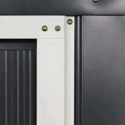 Rootz Haveskur - Opbevaringshaveskur - Skur - Grå - 12,5 X 11,1 fod Skure, Garager & Carports