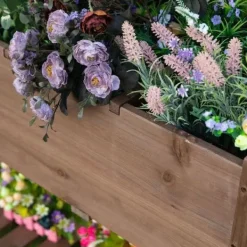Plantningsbænke^Rootz højbed i træ - Haveplantestativ - Blomsterkasse - Urtepotte - Blomsterbed - Urtebed - 123 x 54 x 74 cm