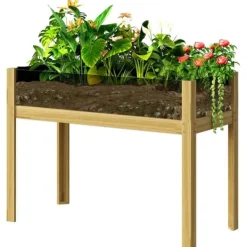 Rootz hævet havebed - planteboks - blomsterplanter - optimal dræning - 110 x 50 x 80 cm Plantningsbænke