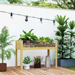 Rootz hævet havebed - planteboks - blomsterplanter - optimal dræning - 110 x 50 x 80 cm Plantningsbænke