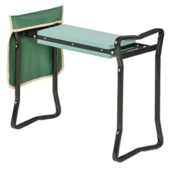 Støtte Med Hjul, Sæder & Knæbeskyttelse Til Havepleje^Rootz Kneeler - Sammenfoldelig havetaburet - 2 i 1 knæstøtte med værktøjstaske - EVA - Skum - Grøn - 58 x 28 x 49 cm