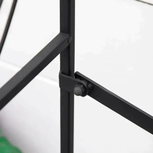 Clearance Rootz metal blomsterstativ - plantestativ - 3 etagers blomsterstativ - sort - 95 x 63 x 72 cm Plantestativer