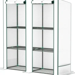 New Rootz Mini -Greenhouse - Plant Shelter - Bærbart drivhus - UV -resistent - 144 x 48 x 152 cm - Perfekt til små haver Drivhus