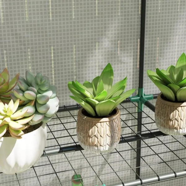 New Rootz Mini -Greenhouse - Plant Shelter - Bærbart drivhus - UV -resistent - 144 x 48 x 152 cm - Perfekt til små haver Drivhus