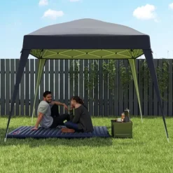 Telte & Lysthuse^Rootz Pavilion Udskiftningstak - Haveteltafdækning - Tarpaulin baldakin - UPF50+ beskyttelse - 3x3m base, 2,4x2,4 m top - Grå Oxford stof