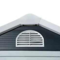 Best Rootz Redskabsskur - Haveskur - Redskabsskur - Ventilationsvindue - Penttag - Metal - Grå - 134 x 104 x 204 cm Skure, Garager & Carports