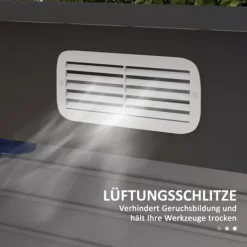 Skure, Garager & Carports^Rootz stålhaveskur - Værktøjsopbevaring - Udendørsskab - Galvaniseret stål - Sikker og organiser - Vejrbestandig - Nem montering - 249 cm x 121 cm x 1 | CDON