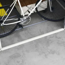 Skure, Garager & Carports^Rootz Tool Shed - Garden Shed - Ventileret opbevaring - Fugtbestandig - 240 cm x 190 cm x 180/228 cm - Grå