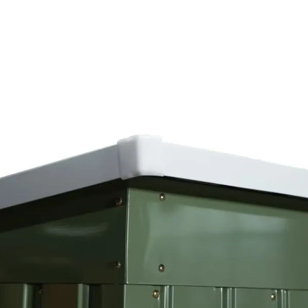 Discount Rootz Tool Shed - Garden Shed - Opbevaringsskur - Holdbar og ventileret - 213 x 130 x 159 cm - Grøn Skure, Garager & Carports