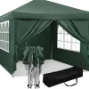 Telte & Lysthuse^Rootz Ultimate Outdoor Gazebo - Event Pavillion - Vejrbestandig baldakin - Robust og rustsikker, UV- og regnbeskyttelse, nem opsætning - 3x3m