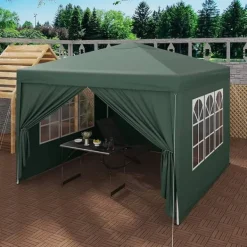 Telte & Lysthuse^Rootz Ultimate Outdoor Gazebo - Event Pavillion - Vejrbestandig baldakin - Robust og rustsikker, UV- og regnbeskyttelse, nem opsætning - 3x3m