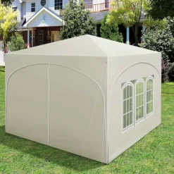 New Rootz Ultimate Outdoor Gazebo - Vejrbestandig pavillon - Eventtelt - Stærk metalramme - UV- og regnbeskyttelse - Nem opsætning - 3x3m Telte & Lysthuse