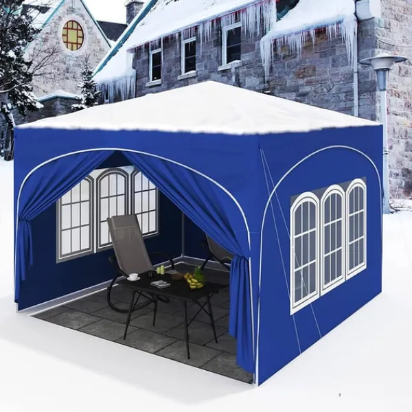 Sale Rootz Ultimate Outdoor Gazebo - Vejrbestandig pavillon - Familietelt - Stærk stålkonstruktion - UV-beskyttelse - Nem opsætning - 3x3m Telte & Lysthuse