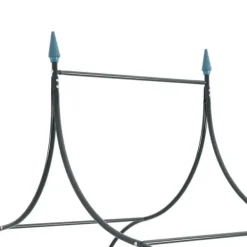 Discount Rosenbue med spydspidsdesign - Havebue i mørkegrøn | Størrelse: 129x283 cm Buer, Spalier, Lysthuse Uden Tag