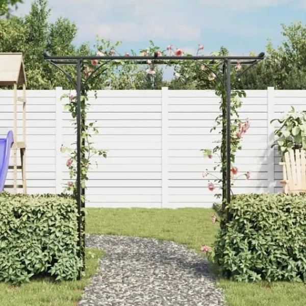 Buer, Spalier, Lysthuse Uden Tag^Rosenbue til klatreplanter - Høj kvalitet i jern | Størrelse: 200x52x204 cm
