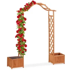 Best Rosenbue, 209x181x60 cm, Orange, Træ Buer, Spalier, Lysthuse Uden Tag
