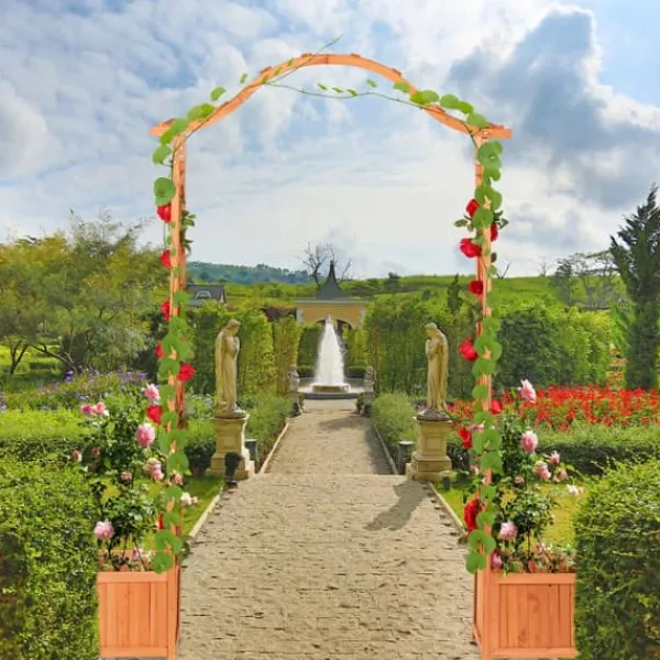 Best Rosenbue, 209x181x60 cm, Orange, Træ Buer, Spalier, Lysthuse Uden Tag