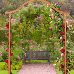 Best Rosenbue, 209x181x60 cm, Orange, Træ Buer, Spalier, Lysthuse Uden Tag