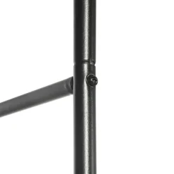 Best Rosenbue/havebue i metal, sort, 140×40×240 cm, til klatreplanter Buer, Spalier, Lysthuse Uden Tag