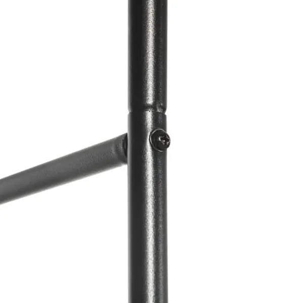 Best Rosenbue/havebue i metal, sort, 140×40×240 cm, til klatreplanter Buer, Spalier, Lysthuse Uden Tag