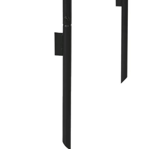 Best Rosenbue/havebue i metal, sort, 140×40×240 cm, til klatreplanter Buer, Spalier, Lysthuse Uden Tag