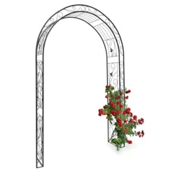 Krukker & Plantebeholdere^Roseranker, 226x144x36,5 cm, Sort