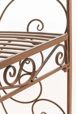 Hot Rosie Antique Brown Metal Half Gazebo with Built-in Bench - Garden Trellis for Climbing Plants, 178cm Buer, Spalier, Lysthuse Uden Tag