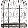 Sale Rosie Half Gazebo with Bench - Bronze Metal Garden Trellis Arbour - 178cm Height Buer, Spalier, Lysthuse Uden Tag